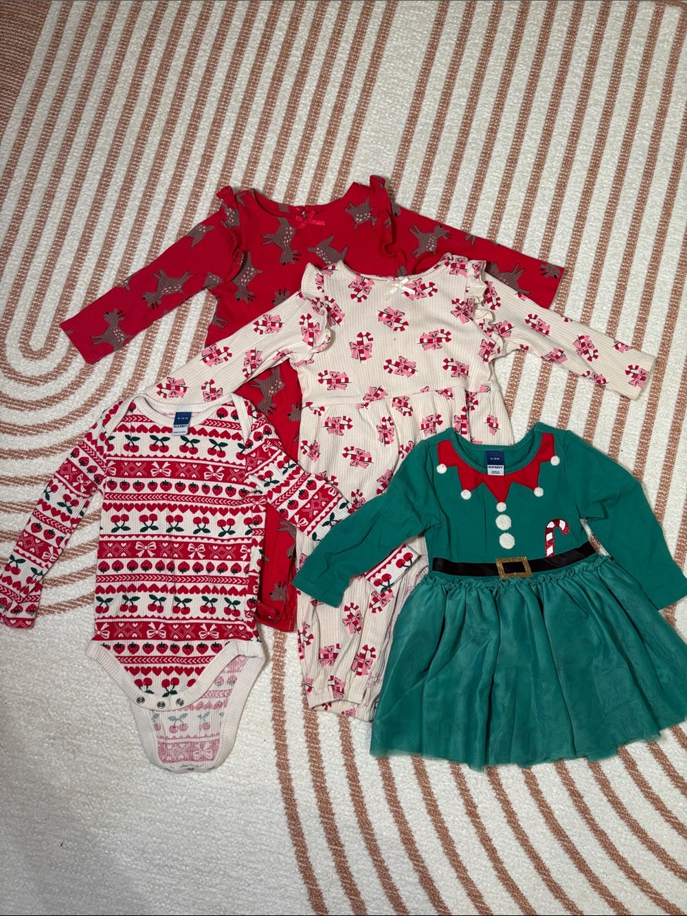 Old Navy Baby Onezie Christmas Bundle